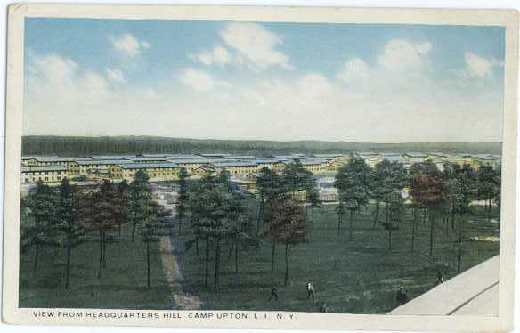 W/B View from Headquarters Hill Camp Upton L.I. NY New York