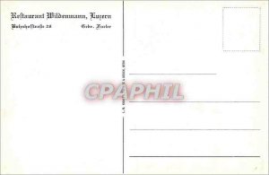 Modern Postcard Luzern Restaurant