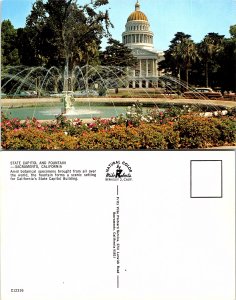 State Capitol and Fountain, Sacramento, California