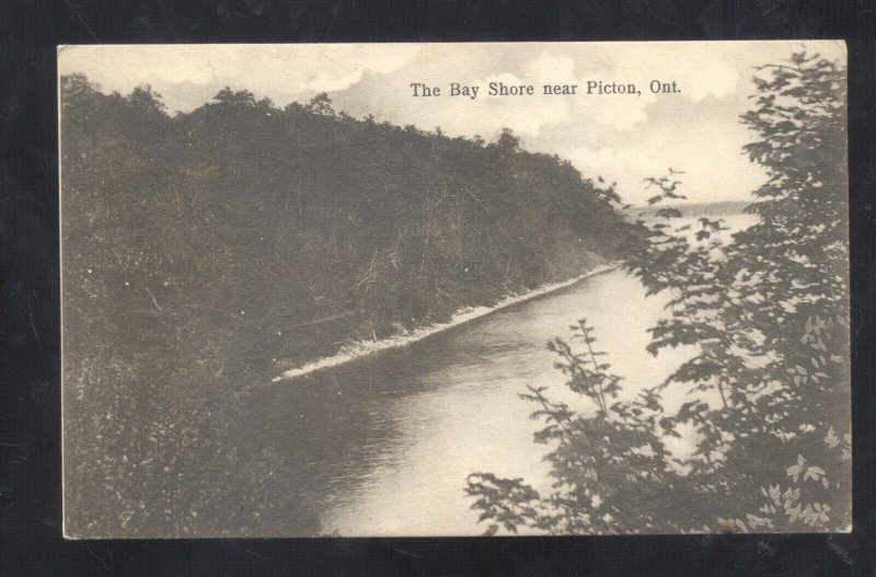 PICTON ONTARIO CANADA THE BAY SHORE VINTAGE POSTCARD 1906 TO SEDALIA MISSOURI