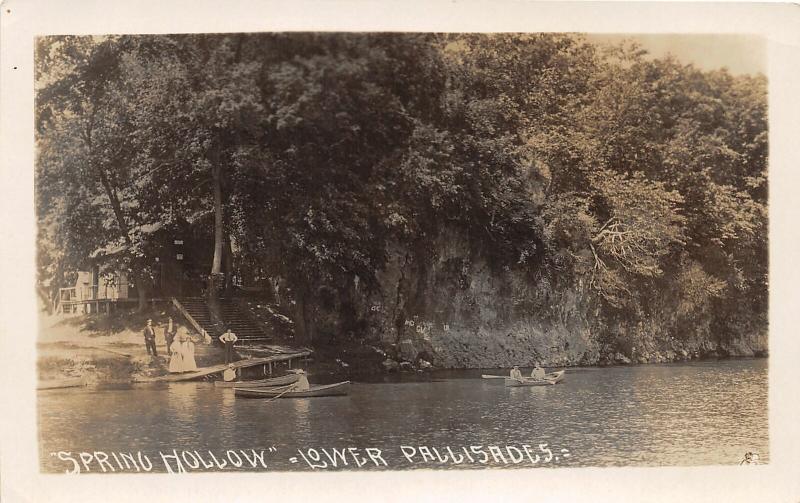 F24/ Mt Vernon Iowa Real Photo RPPC Postcard c1910 Spring Hollow Lake