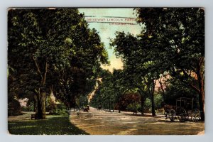 Chicago IL-Illinois, Driveway Lincoln Park Vintage Postcard 
