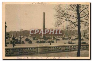 Old Postcard Paris Concorde Square view of the Tuileries