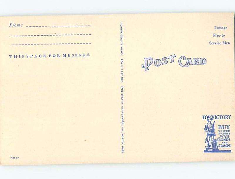 Unused Linen CAMP SCENE Fort Pickett - Blackstone - Near Richmond VA c3670