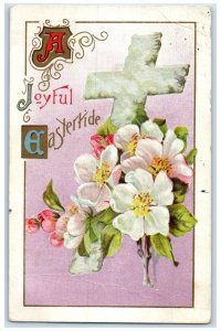 1914 Easter Holy Cross Flowers Winsch Back Embossed Carson City NV Postcard