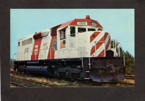 IL Burlington Northern Railroad Train Chicago Illinois Postcard