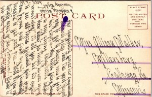 Lure of the Trail Ride Horseback Ride Packs Mountains Postcard WB Phostint