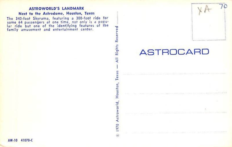 Astroworlds Landmark - Houston, Texas TX  