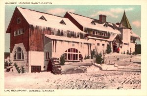 Canada Quebec Lac Beauport Manoir Saint-Castin