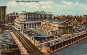 Illinois Chicago Union Station Curteich