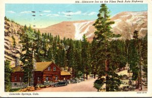 Colorado Colorado Springs Glencove Inn On The Pikes Peak Auto Highway 1956