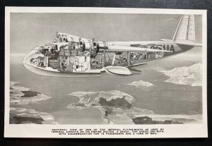 Mint England Picture Postcard Flying Boats Of Imperial Airways Sectional View