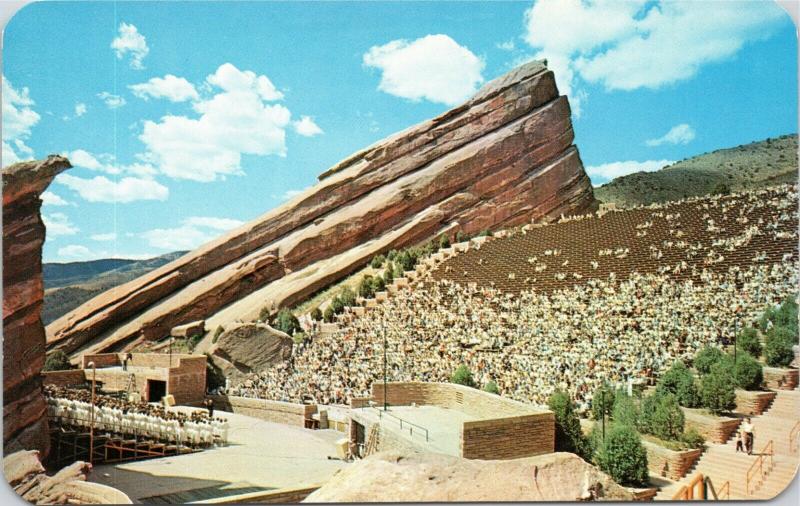 postcard Colorado Red Rocks Amphitheatre  Denver Mountain Parks   (10-4965)