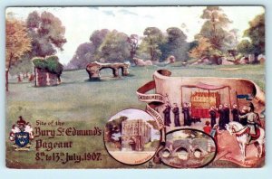 Tuck Oilette Site BURY ST. EDMUNDS Pageant 1907 ~ Villa Faustini UK Postcard