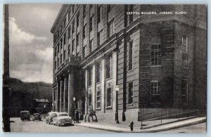 Juneau Alaska AK Postcard Capitol Building Exterior Roadside c1920's Antique