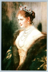 Portrait of Empress Alexandra Feodorovna Russian Romanov Royalty Postcard