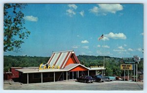 BRANSON, Missouri MO ~ Roadside LADD'S PANCAKE & STEAK HOUSE c1960s  Postcard