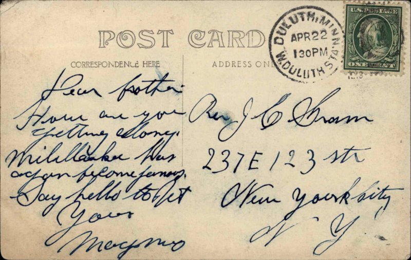 West Duluth Minnesota MN Home c1910 Real Photo Postcard