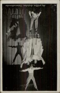 Circus German Acrobats - 4 Phillips 4 - Postcard
