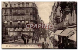 Bordeaux - Rue Ste Catherine - Perfume - jewelry - Old Postcard