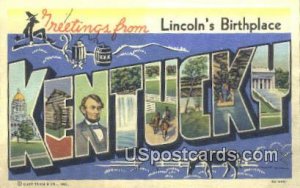 Lincoln's Birthplace - Greetings from, Kentucky KY  