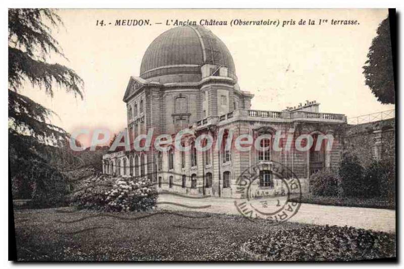 Postcard Old Meudon The Old Castle (Observatory) took the first terrace