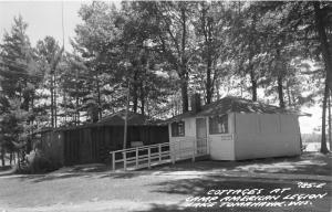 Lake Tomahawk Wisconsin~Camp American Legion Cottages Little Chute~1950s RPPC