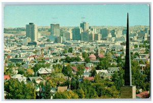 1970 Reaching Concrete Towers in Calgary Alberta Canada Vintage Postcard