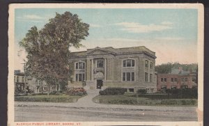 Vermont Barre, Aldrich Public Library ~ WB