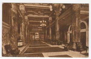 Marble Lobby Hotel Alexandria Los Angeles California 1910c postcard