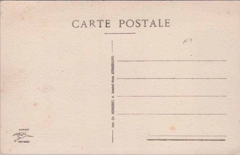 Luxembourg Rue de L'Arsenal et Grand-Rue Vintage Postcard C050