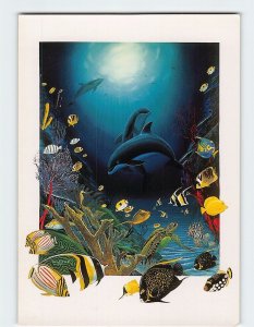 Postcard Friends Of The Sea By Wyland, The Art Of Wyland