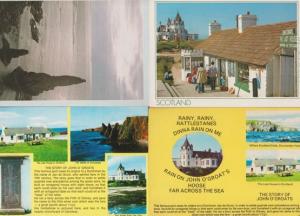 Duncasby John O Groats History 4x Postcard