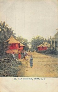 CEBU PHILIPPINE ISLANDS~SAN NICHOLA POSTCARD