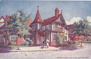 Cottage Homes on Park Road - Port Sunlight, Merseyside, England - DB