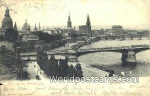 Blick von der Albertbrucke Dresden Germany 1904 