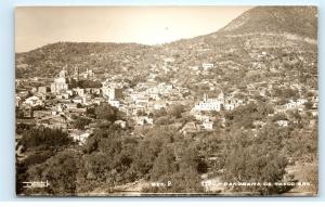 *City Town View Mountainside Panorama Taxco Mexico Vintage Photo Postcard C82