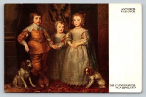 The Children of Charles I of England by Antonius Van Dyck Vintage Postcard 1230