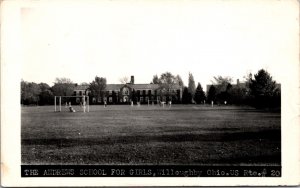 Real Photo Postcard The Andrews School For Girls Willoughby Ohio US Route 20