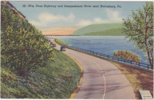 William Penn Highway Along Susquehanna River Near Harrisburg PA Pennsylvania