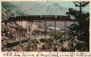 Vintage Postcard 1906 High Bridge Georgetown Loop Colorado CO Detroit Publishing