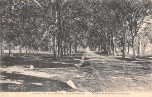 Thompson Connectict Village Street Scene Scenic View Antique Postcard K72892