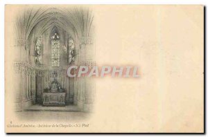 CARTE Postal Chateau Amboise Old Chapel Interior