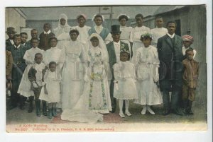 438975 British SOUTH Africa Johannesburg Kaffir Wedding Vintage postcard