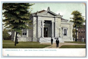 Providence Rhode Island Postcard John Carter Brown Library University c1910's