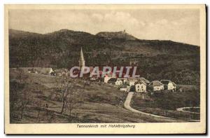 Old Postcard Tannenkirch put Hohkönigsburg