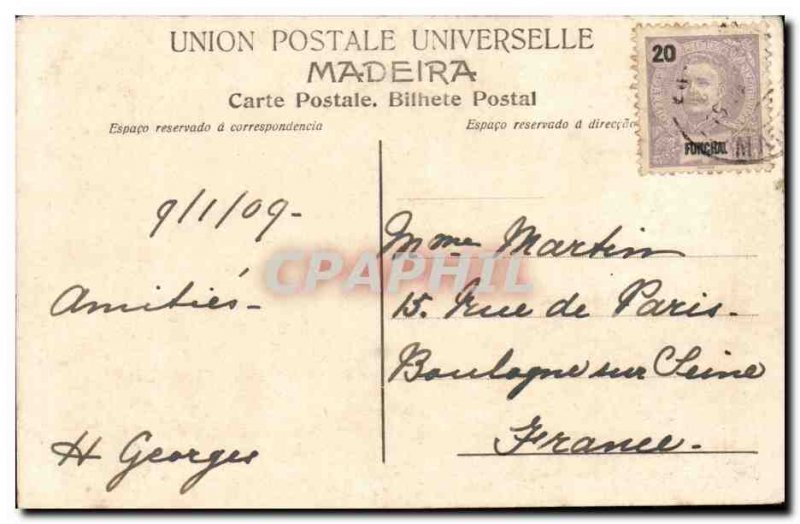 Portugal Madeiras Old Postcard Costumes