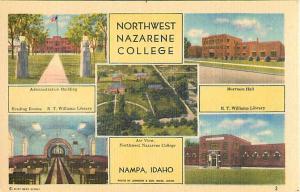 Linen Views of Northwest Nazarene College Nampa Idaho ID