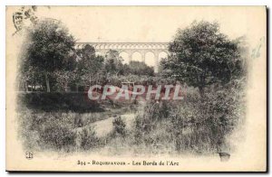 Old Postcard Roquefavour The Arc Edges