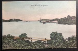 Mint Color Picture Postcard Singapore Malaya City Entrance PPC